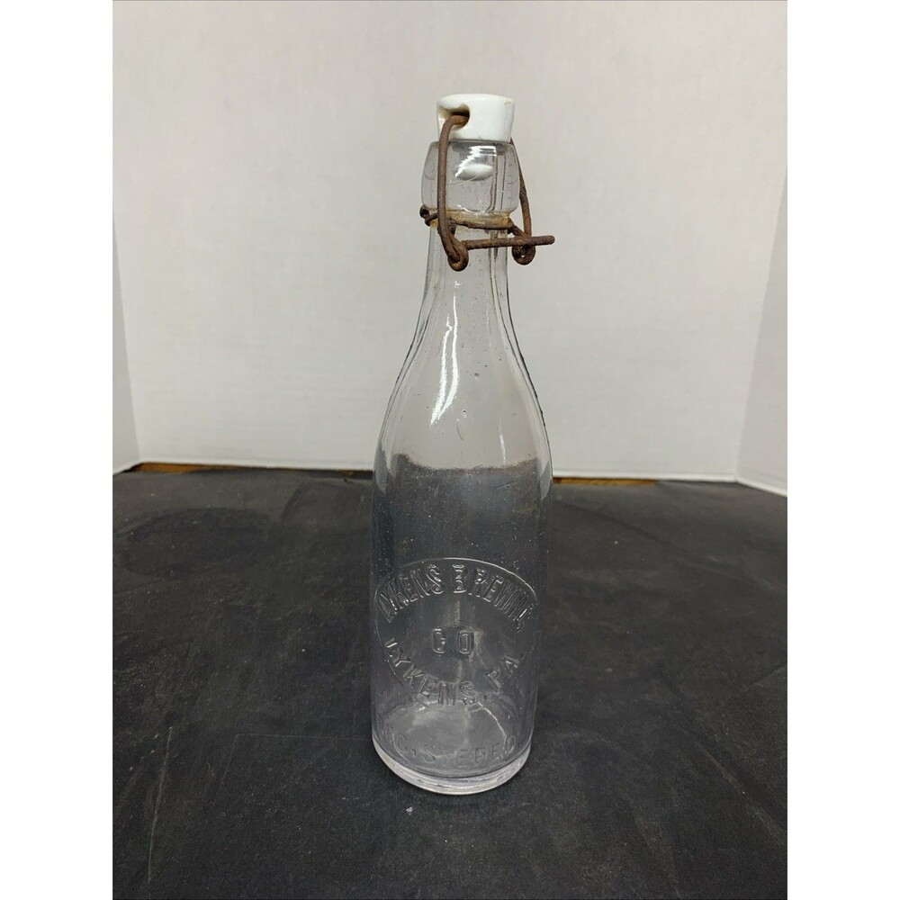 Lykens Brewing Co blob top beer bottle Lykens Pa Tower City Eville Millersburg